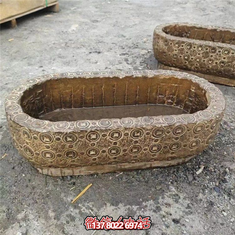 唯美老石槽，給你完美園林景觀