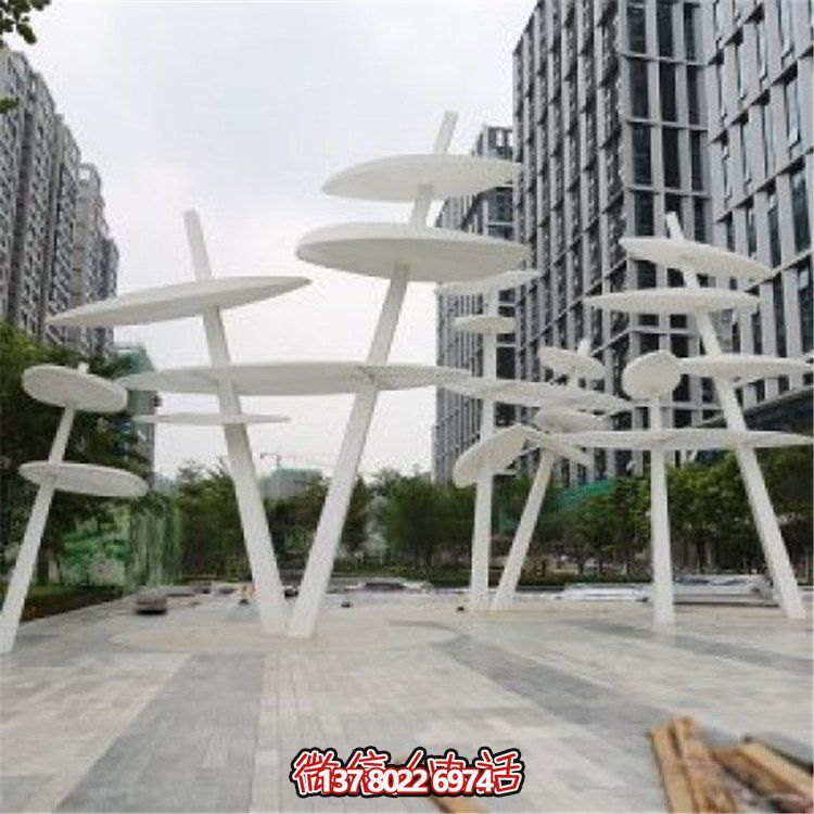 不銹鋼大型樹葉雕塑，為你的戶外景觀創造獨特的創意