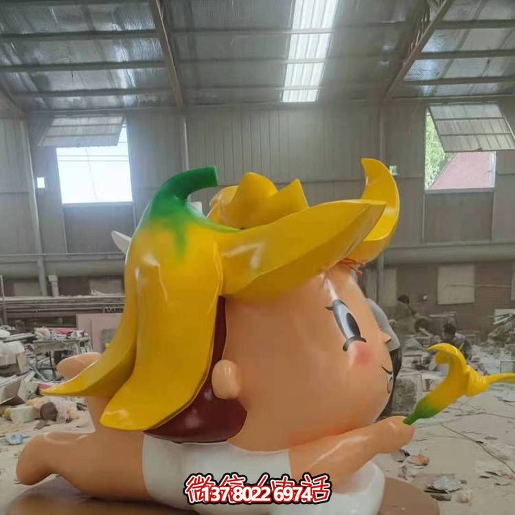 玻璃鋼戶外裝飾擺件，精致美觀、趣味卡通人物景觀