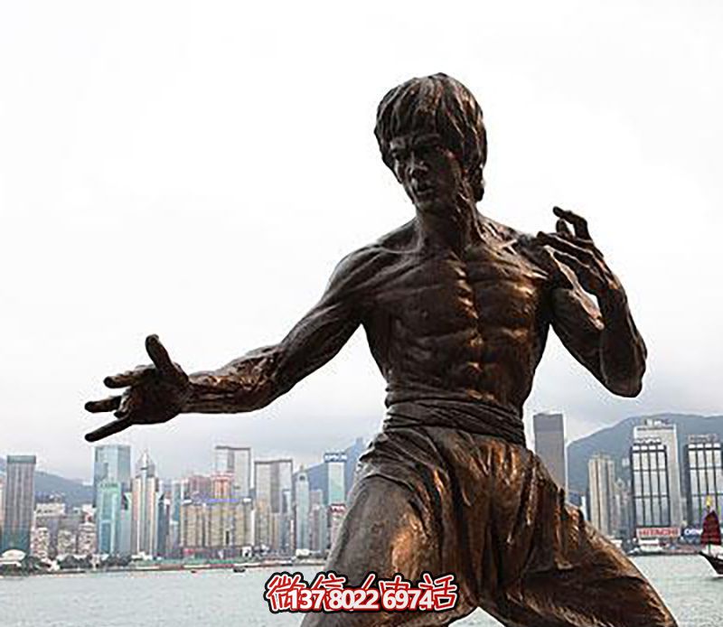 李小龍銅雕雕塑，緬懷經典電影明星