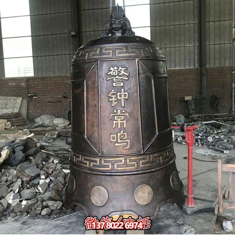 大型仿銅鐘玻璃鋼雕塑，給景區、寺廟、園林帶來更多美好