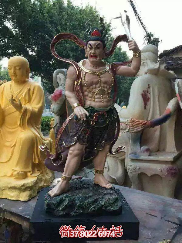 玻璃鋼八大金剛雕塑，護(hù)法神圣的守護(hù)