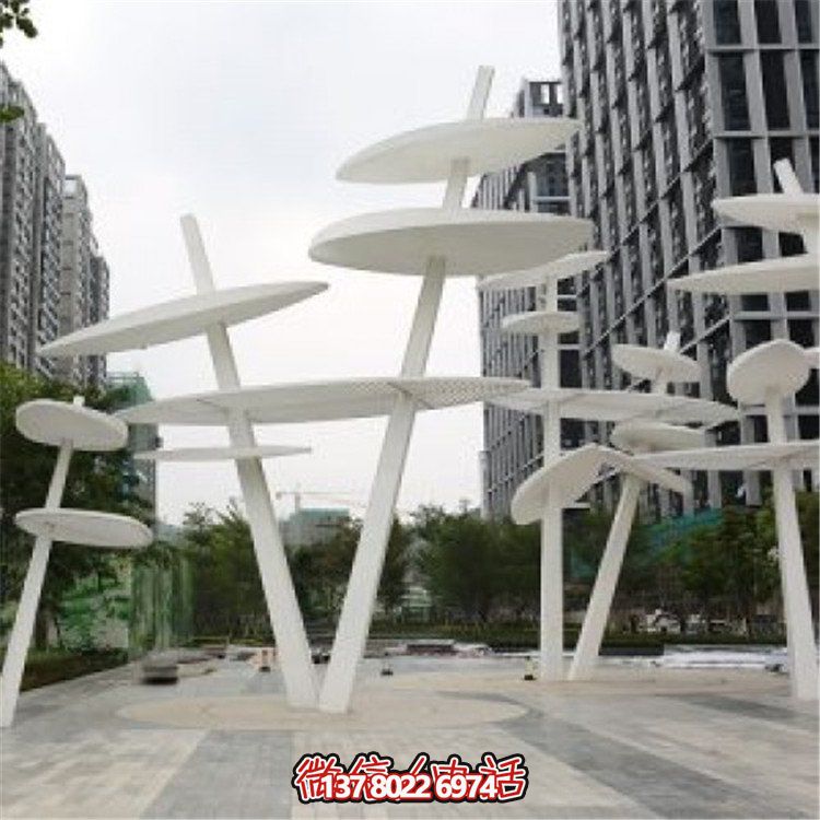 精美不銹鋼雕塑，點(diǎn)綴大型房地產(chǎn)廣場城市園林景觀