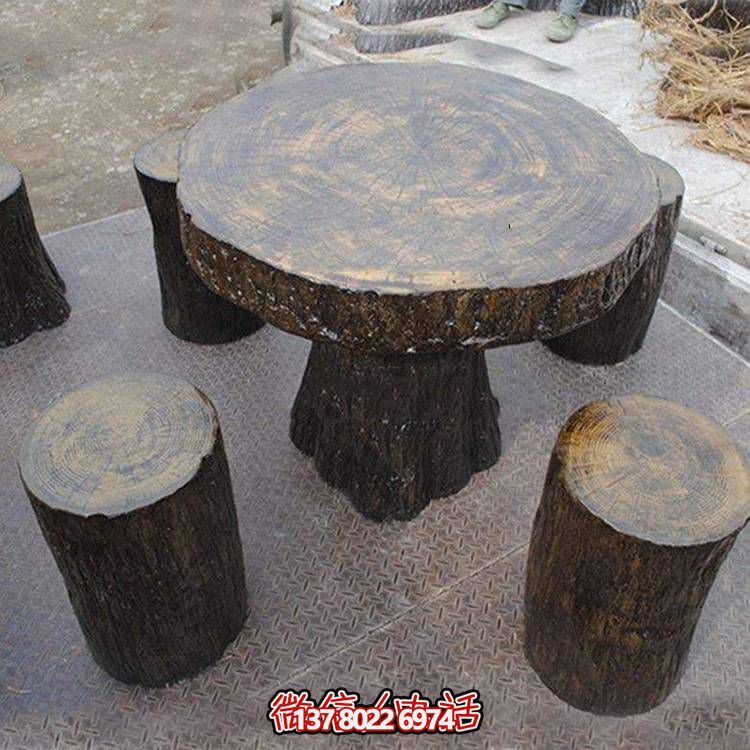 玻璃鋼樹木仿真凳子，為公園戶外空間提供美觀休閑