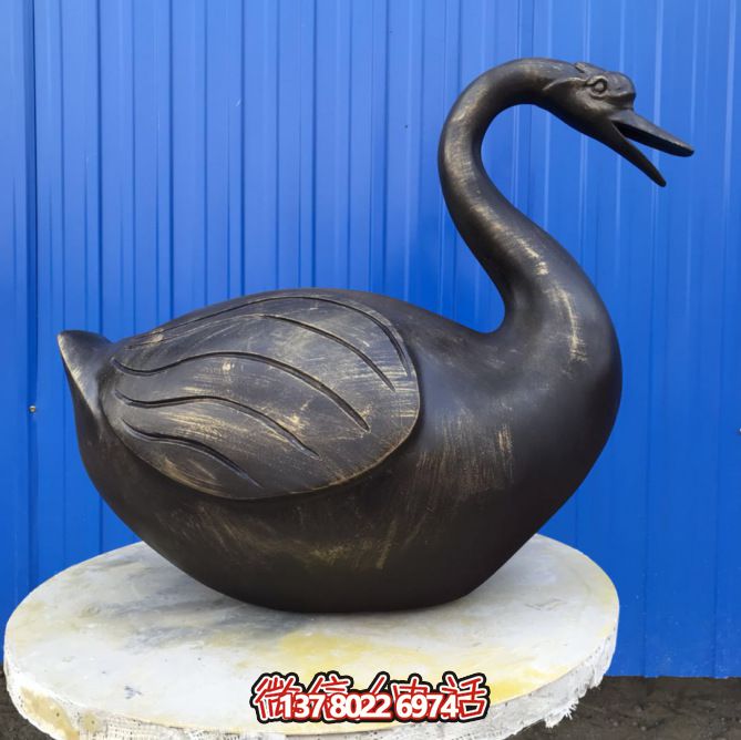 不銹鋼雕塑，休息時讓湖邊更美麗——天鵝雕塑