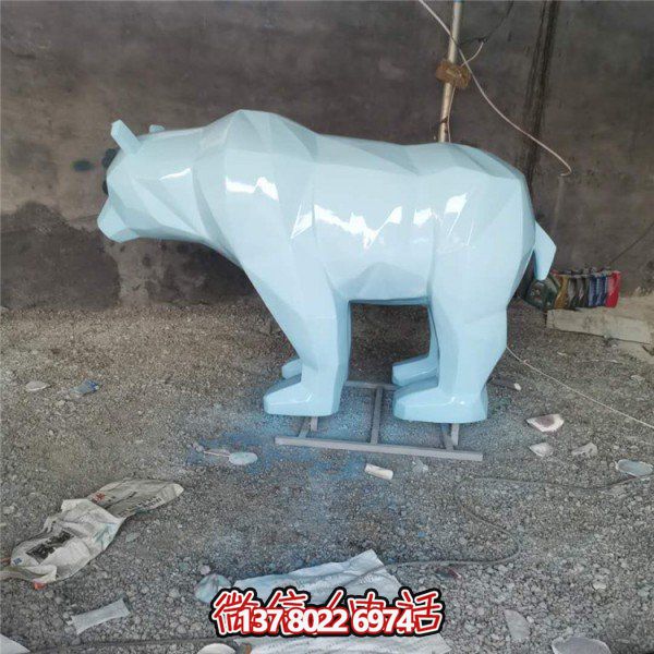 玻璃鋼幾何雕塑，裝飾動(dòng)物園園林和戶外空間